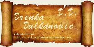 Drenka Dulkanović vizit kartica
